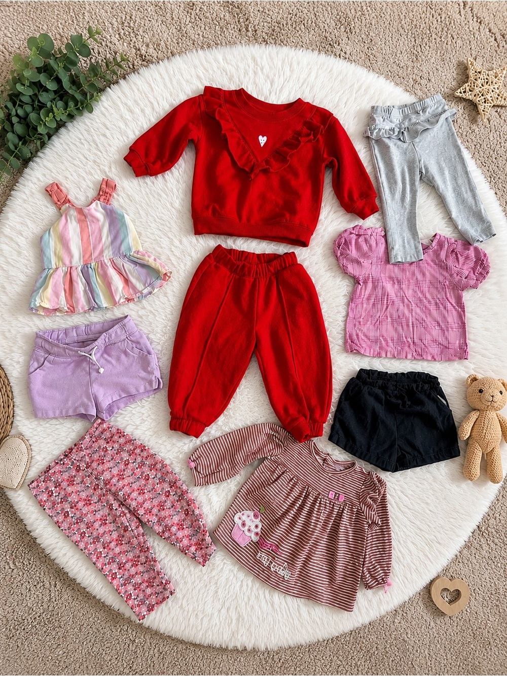 18M Baby Girl Bundle | Cat & Jack, Carter’s, Wonder Nation & More | 8 Pieces